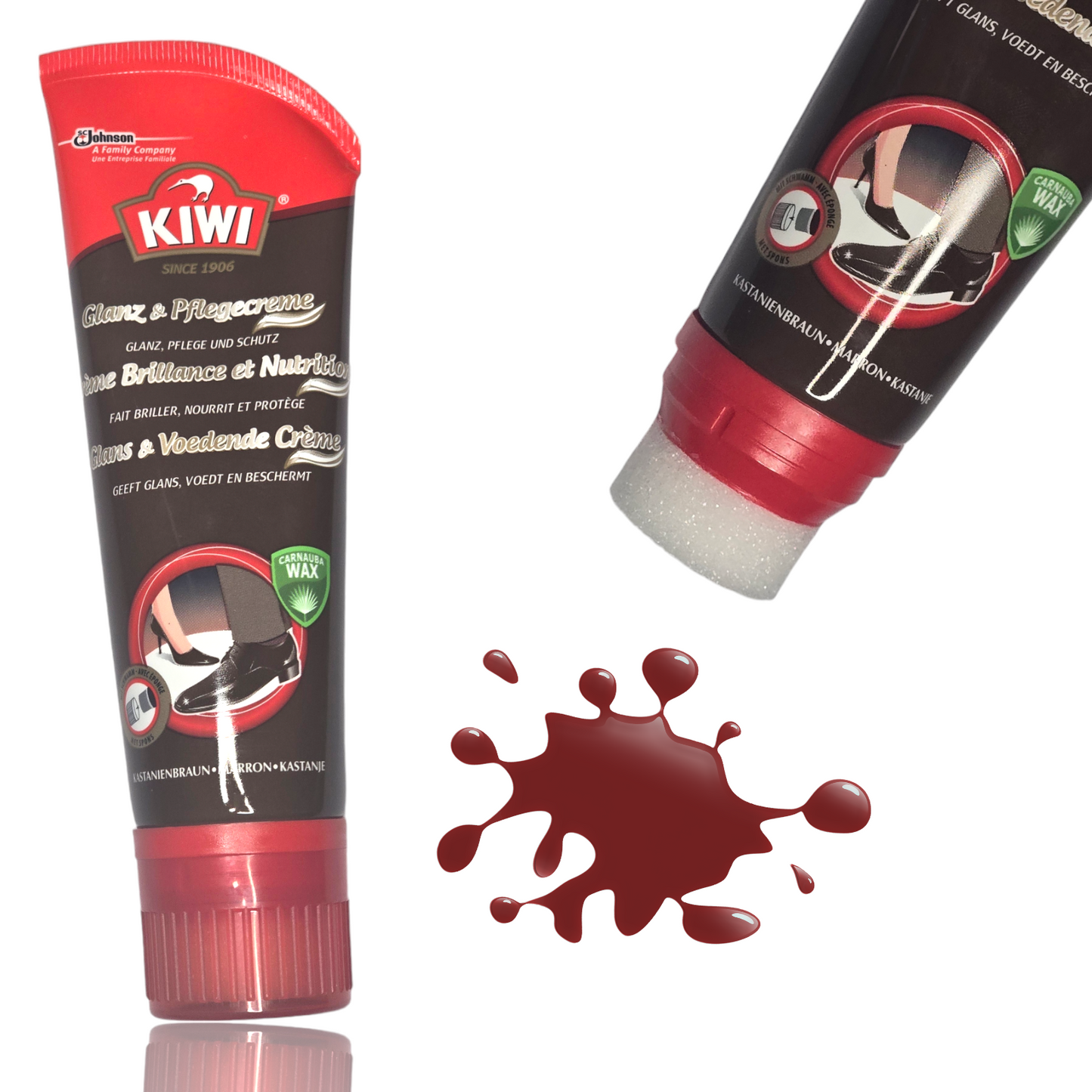 KIWI Schuhcreme Glanz und Pflegecreme Lederschuhe