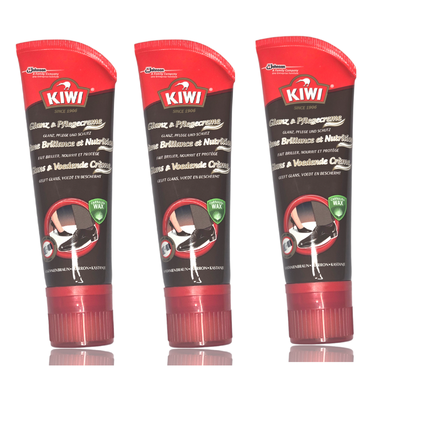 KIWI Schuhcreme Glanz und Pflegecreme Lederschuhe