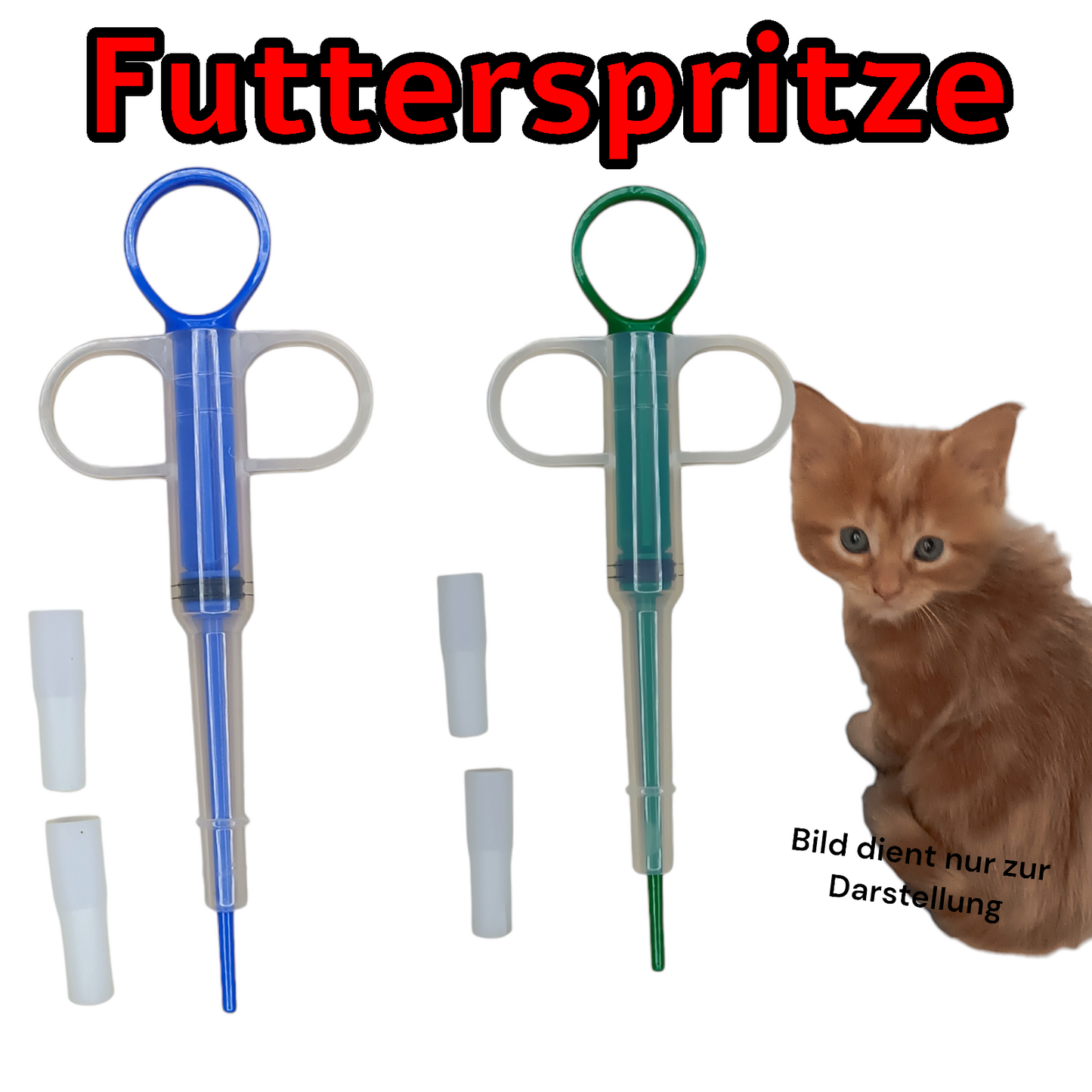 Fütterungsspritze Futterspritze Aufzuchthilfe Tablettengeber Fütterungshilfe