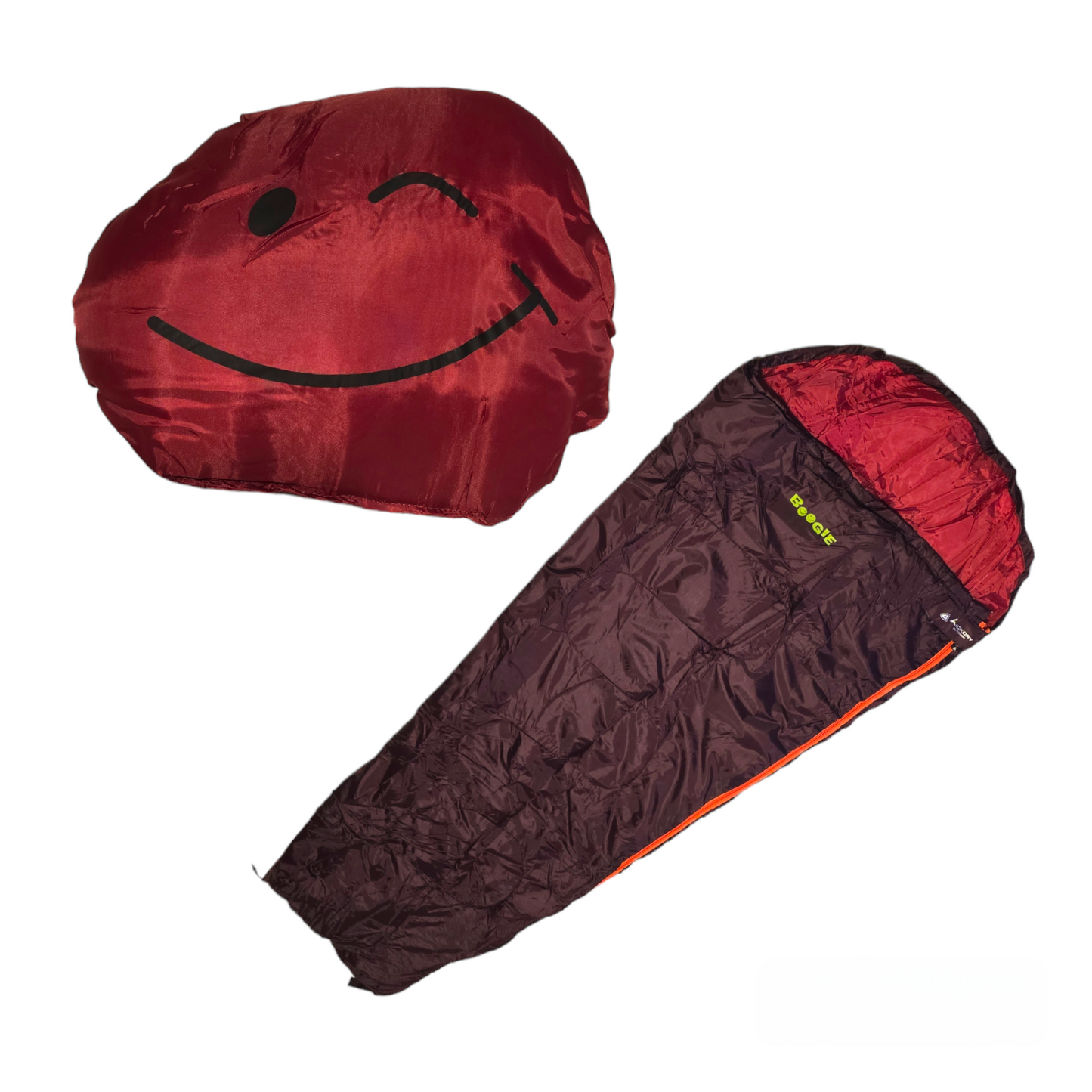 Schlafsack Sommer Camping für Erwachsene und Kinder Blau Rot