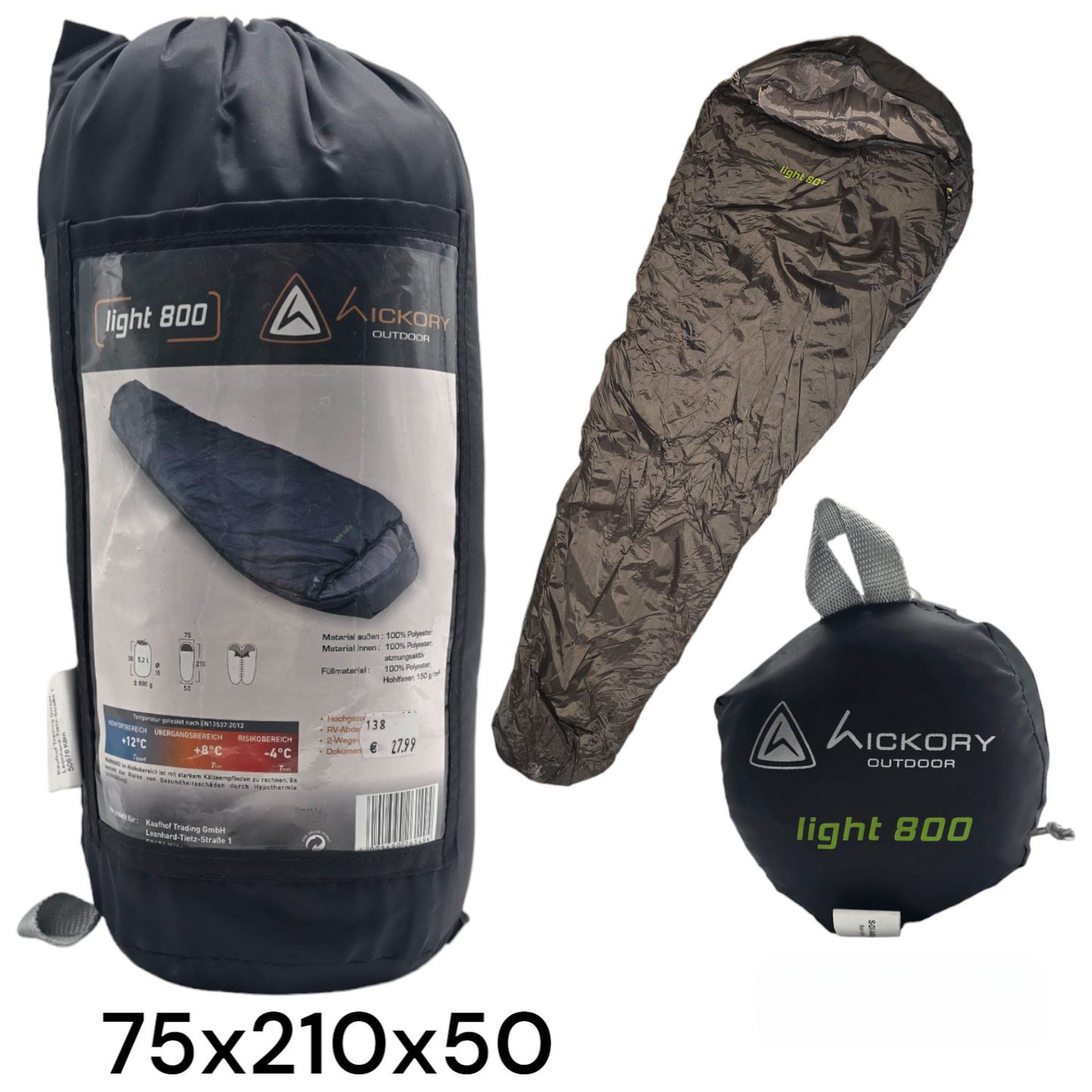 Schlafsack Sommer Camping für Erwachsene und Kinder Blau Rot
