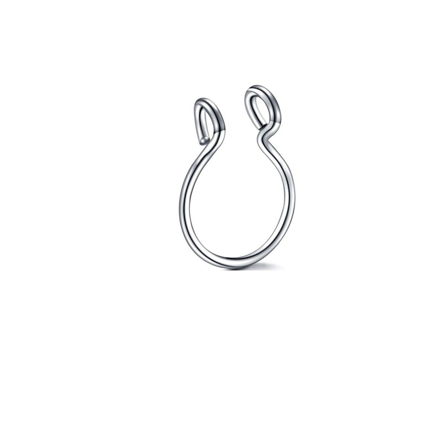 Fake Nasenpiercing Septum Piercing Silber Nasen Ring Piercing Helix Tragus