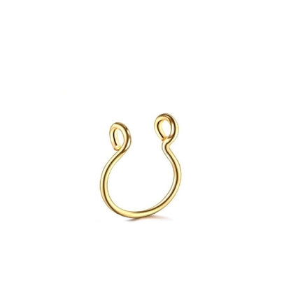 Fake Nasenpiercing Septum Piercing Silber Nasen Ring Piercing Helix Tragus