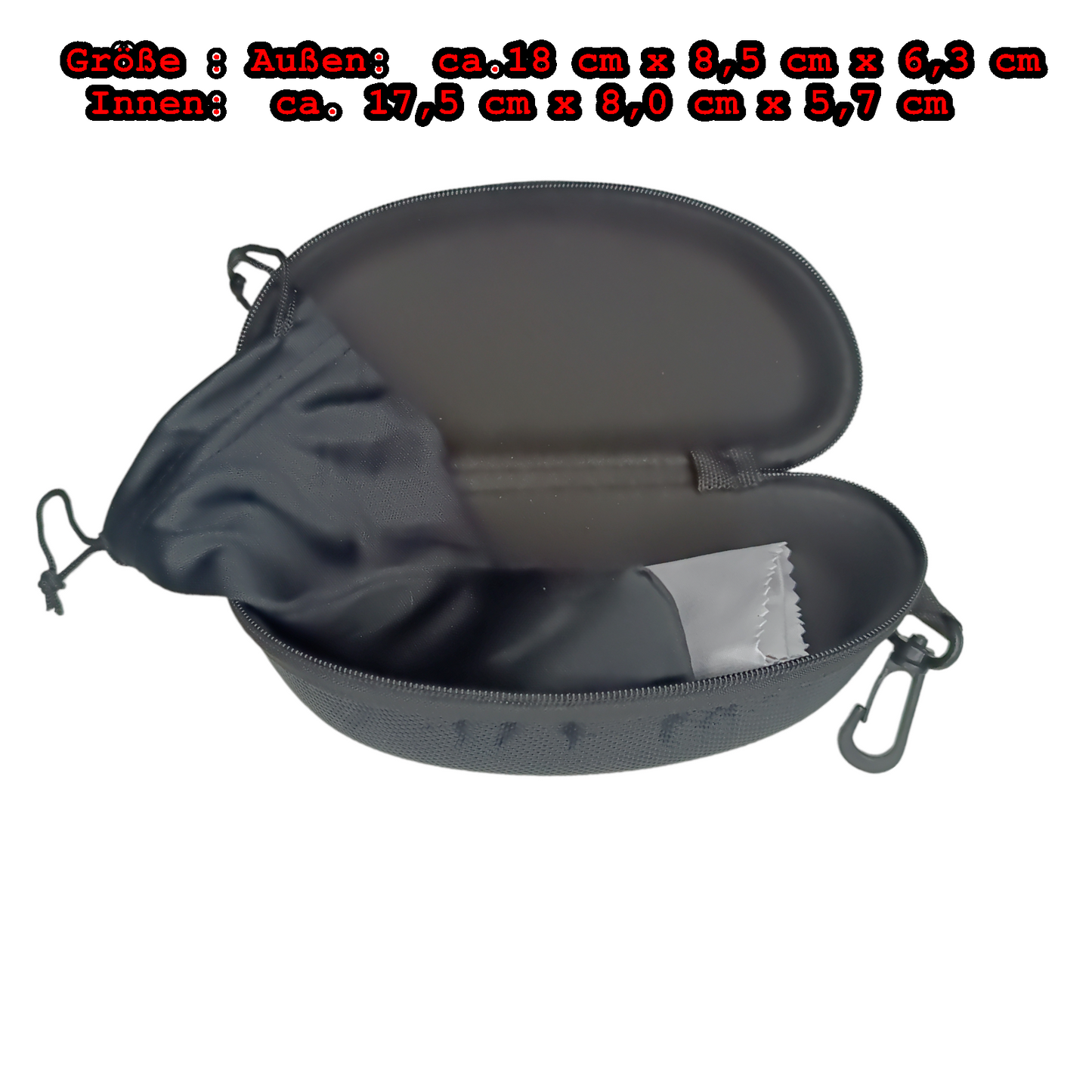 Brillenetui Brillen Etui Brille Sonnenbrille Brillenbox Hartschale Hardcase Groß