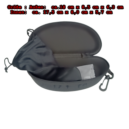 Brillenetui Brillen Etui Brille Sonnenbrille Brillenbox Hartschale Hardcase Groß