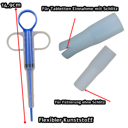 Fütterungsspritze Futterspritze Aufzuchthilfe Tablettengeber Fütterungshilfe